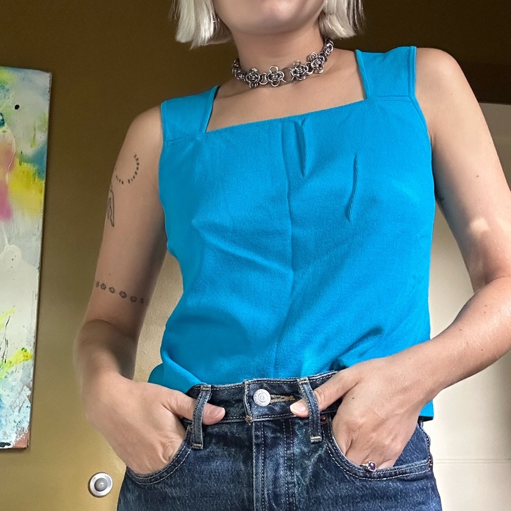 Blue Vintage Tank